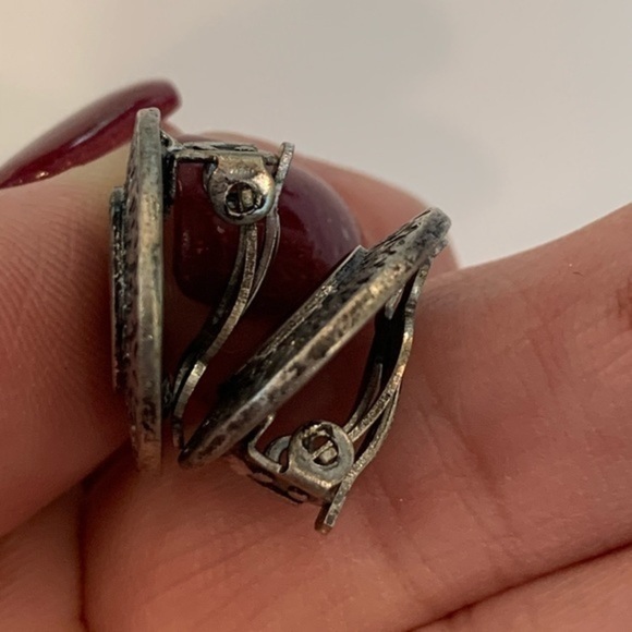 💐5/25 clip on classic round cheetah print silver - Picture 3 of 6